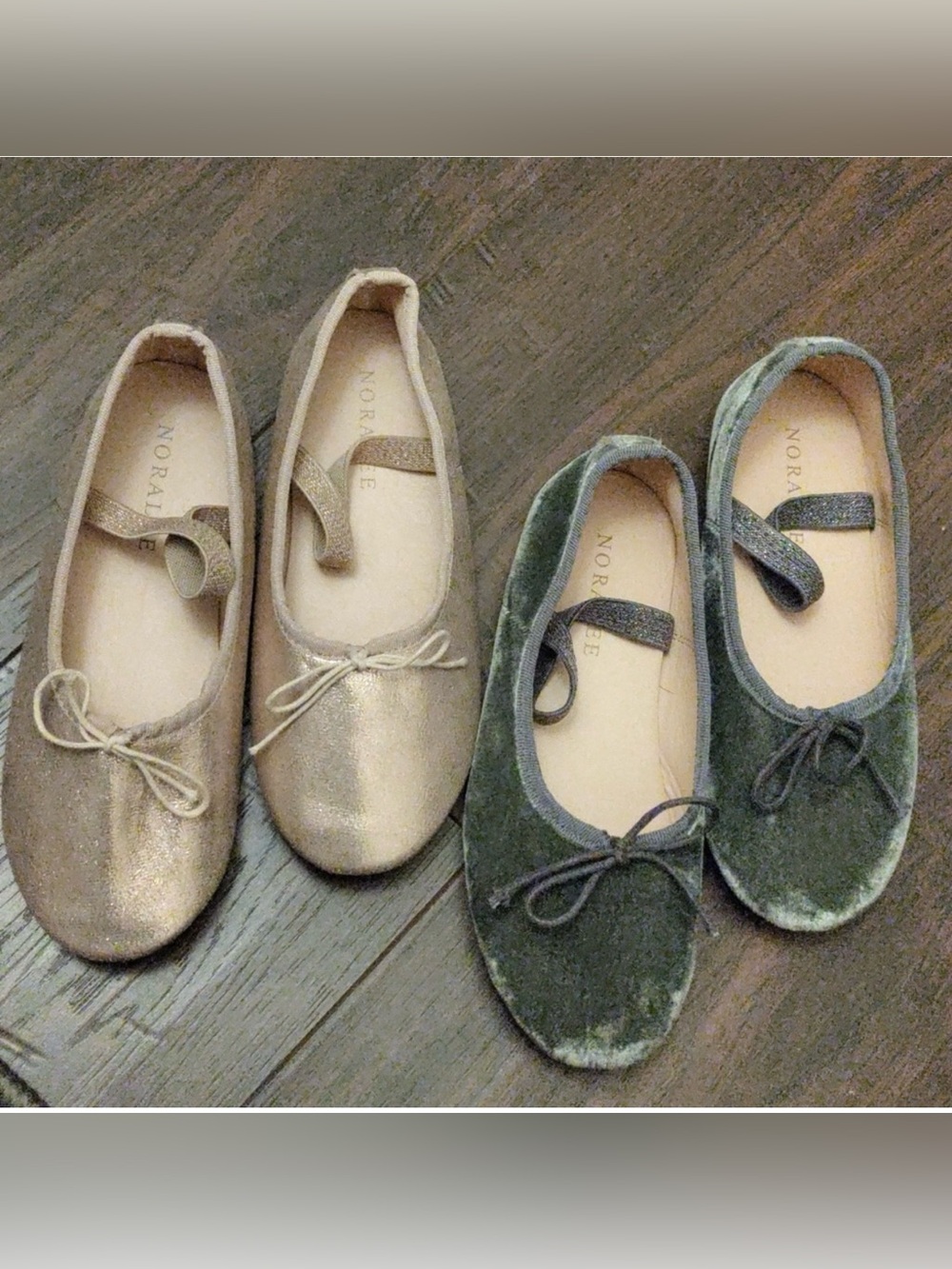 Girls Noralee Ballet Flats Bundle (2) size 13